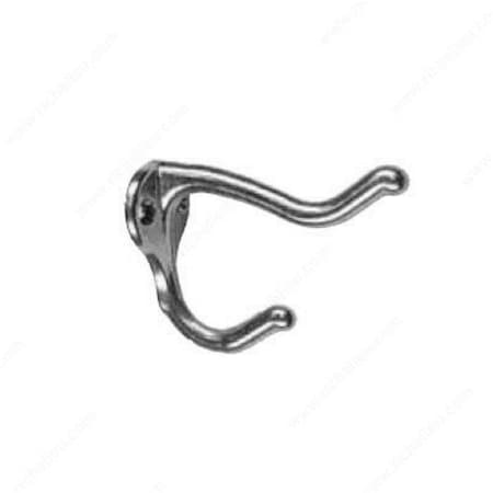 Extraer 2.75 in. Coat & Hat Utility Hook, Gray & Chrome EX3236139